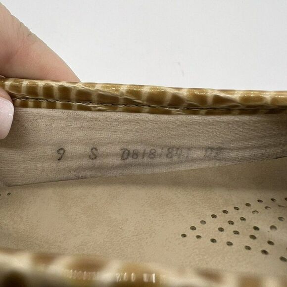 SAS Simplify Tripad Comfort Beige Croc Print Loafer Shoes Women's Size 9S - Picture 5 of 5